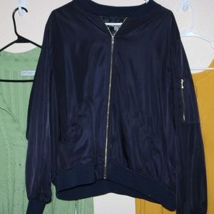Plus Size Bomber Jacket